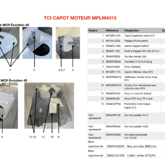 CAPOTS MOTEUR 915