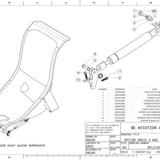 FORFAIT INSTALL VERIN A GAZ POUR SIEGE AV (Copie)